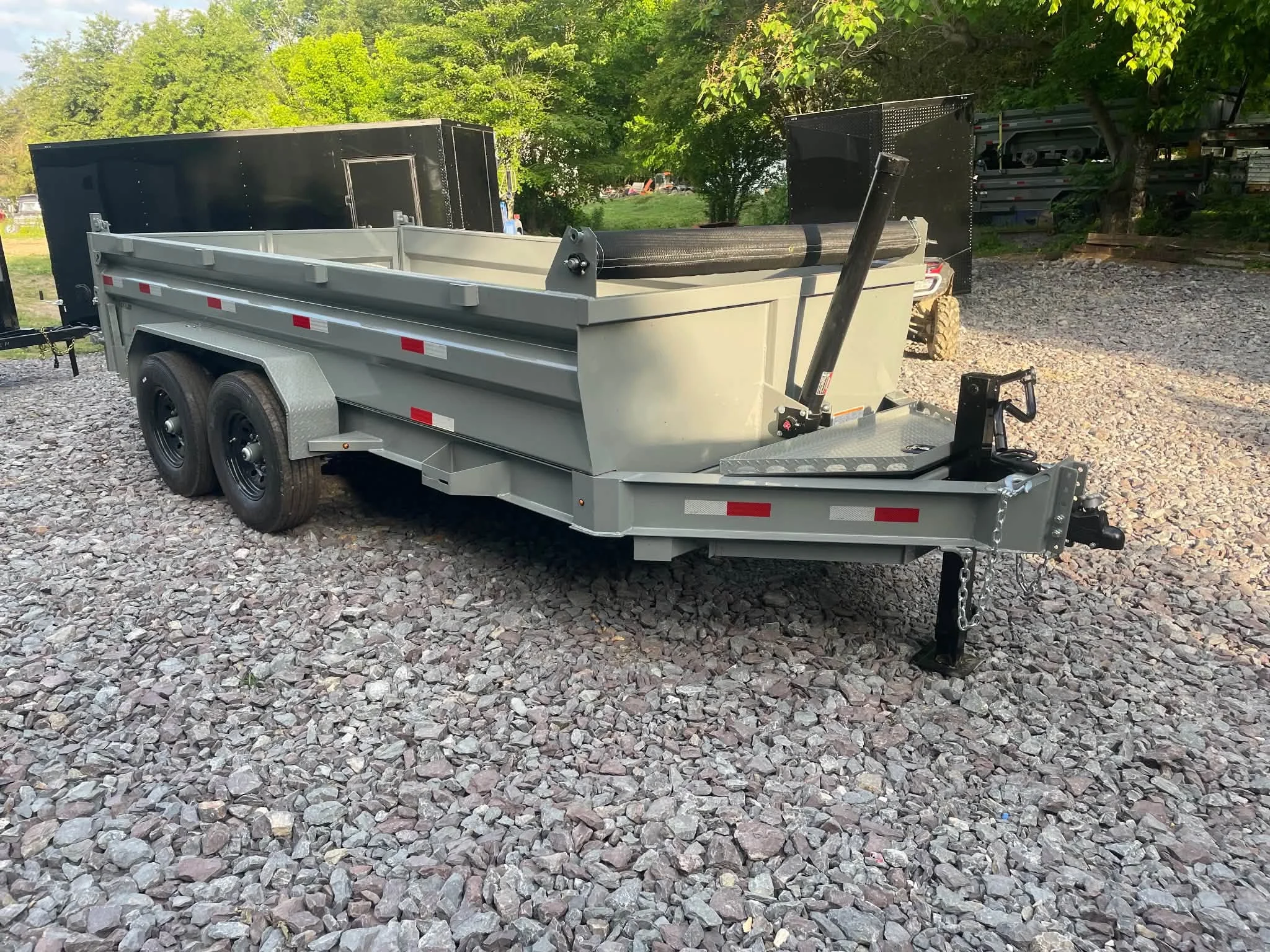 2027 7x14 14K Dump Trailer with Combo Gate, view 4