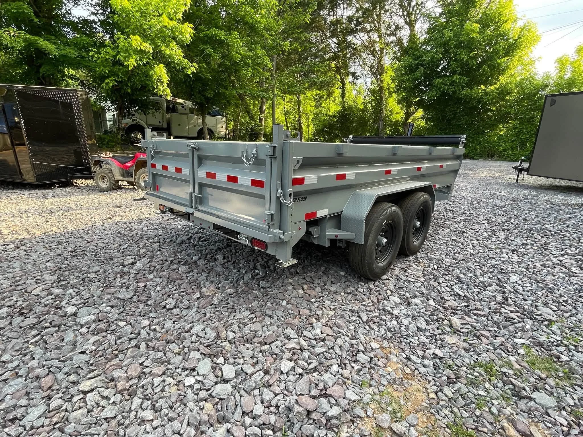 2027 7x14 14K Dump Trailer with Combo Gate, view 6