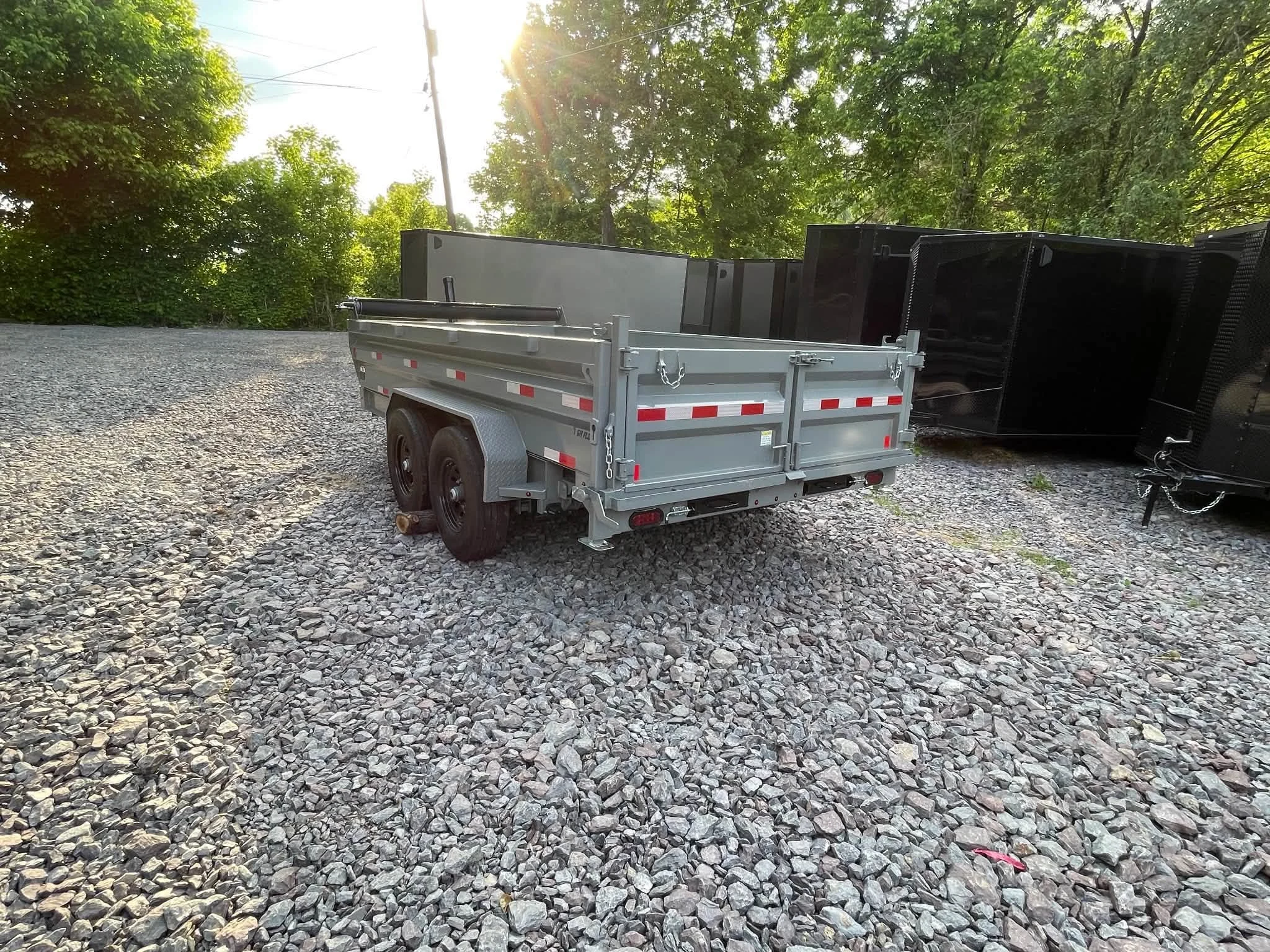 2027 7x14 14K Dump Trailer with Combo Gate, view 7